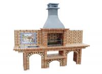 Ref. 209 - 300 cm x 57 cm x 220 cm, LxAxA | Parrilla 60 cm x 40 cm, LxA | 1000 kg